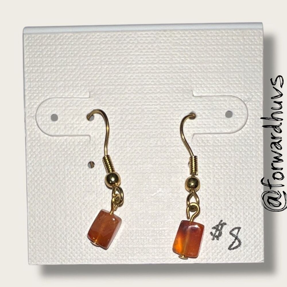 Bundle Sale 3 for $15 | Handcrafted Glass Dangle Earrings - Picture 6 of 8